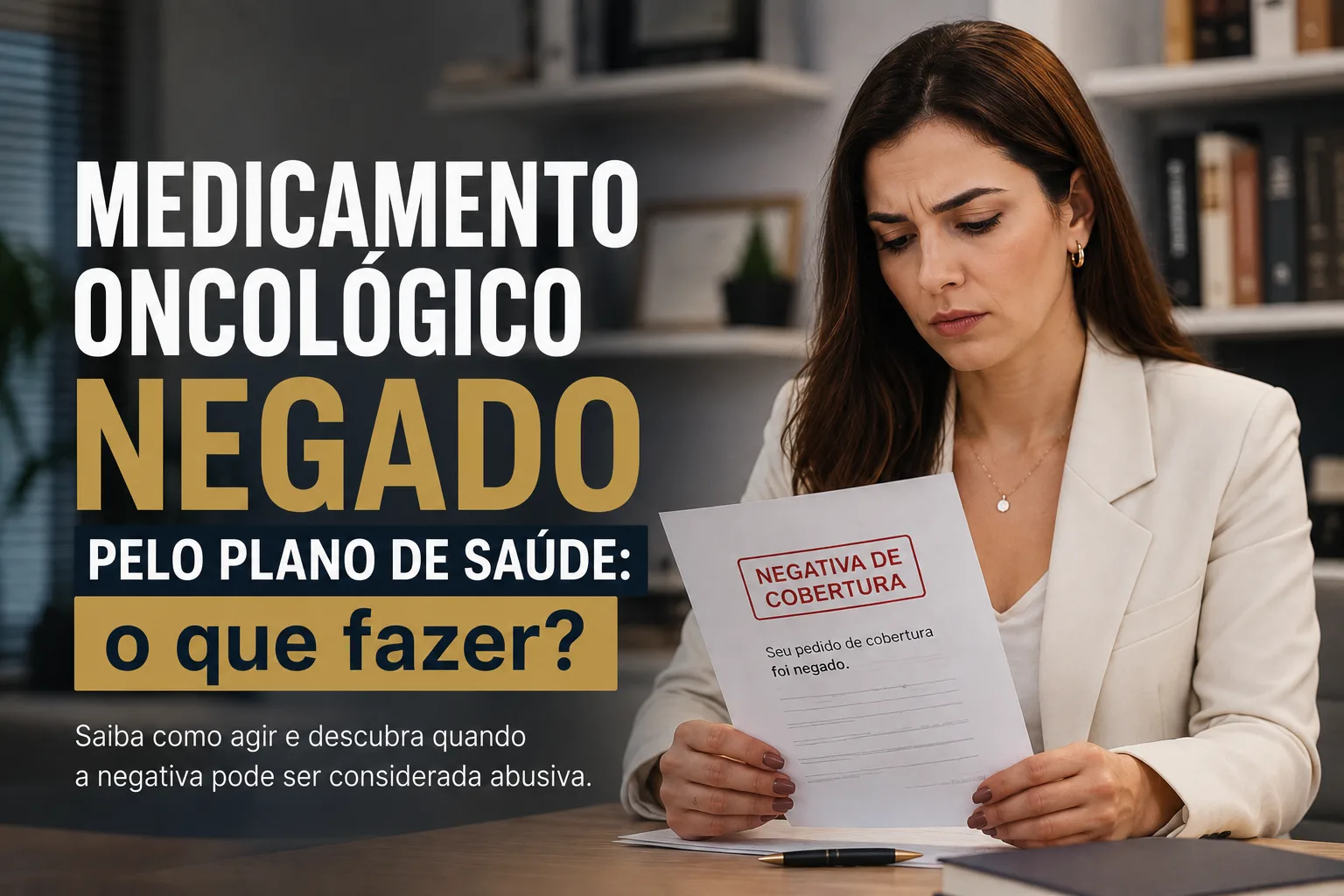 Medicamento oncológico negado pelo plano de saúde: o que fazer?