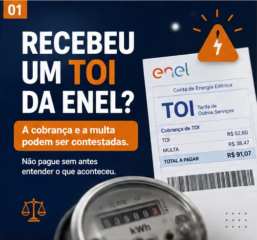 Recebeu um TOI da Enel? Guia Definitivo para Cancelar a Cobrança e a Multa - imagem 2